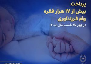 پرداخت بیش از ۱۷ هزار فقره وام فرزندآوری در بانک ملی ایران